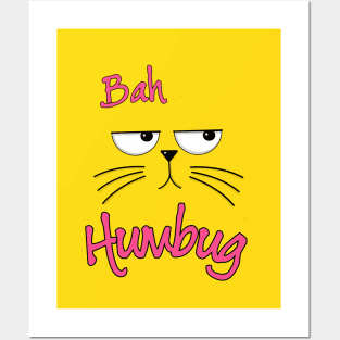 Bah Humbug Grumpy Face Posters and Art